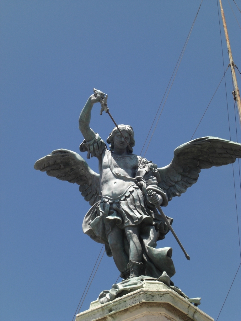 The enormous angel statue