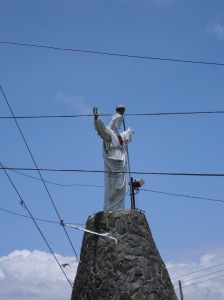statue of Jesus in Cartago, Costa Rica